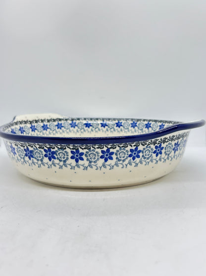 417 ~ Baker ~ Round w/ Handles ~ 10" - 2593X - T3!