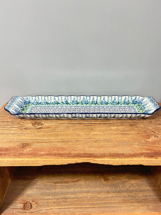 Tray ~ Scalloped Oval ~ 5.5" x 20.25" ~ 3300X - T4!