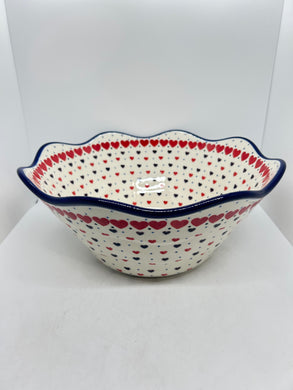 693 ~ Bowl ~ Wavy Edge ~ Large ~ 12