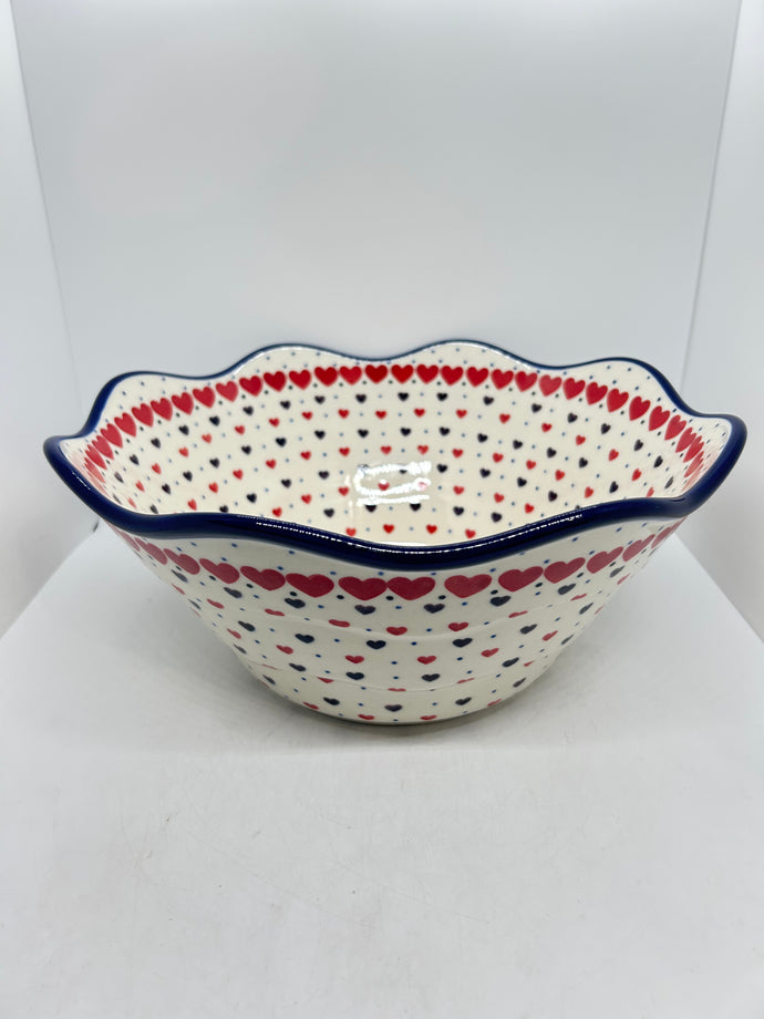 693 ~ Bowl ~ Wavy Edge ~ Large ~ 12