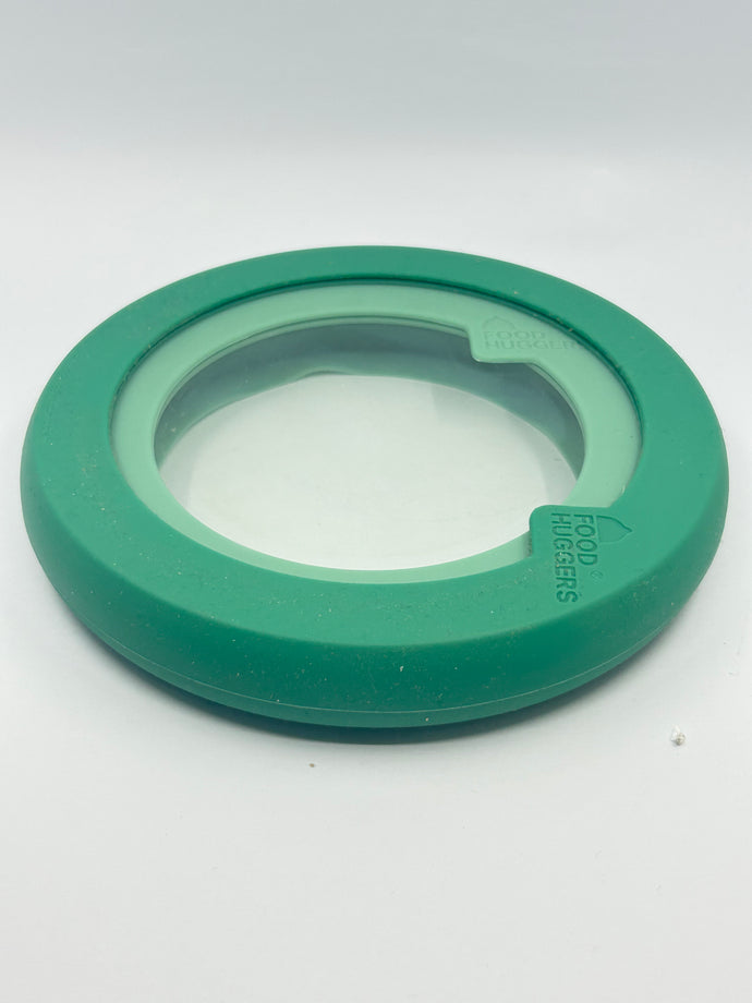 Misfit - Green Flexible Silicone and Glass Bowl Lid Set of 3 (MISSING LID)