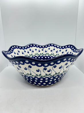 Bowl ~ Wavy Edge ~ Large ~ 12 inch ~ 377OX ~ T3!