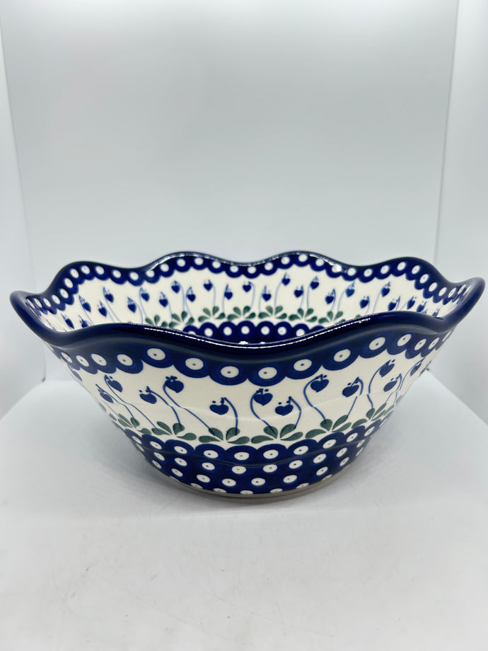 Bowl ~ Wavy Edge ~ Large ~ 12 inch ~ 377OX ~ T3!