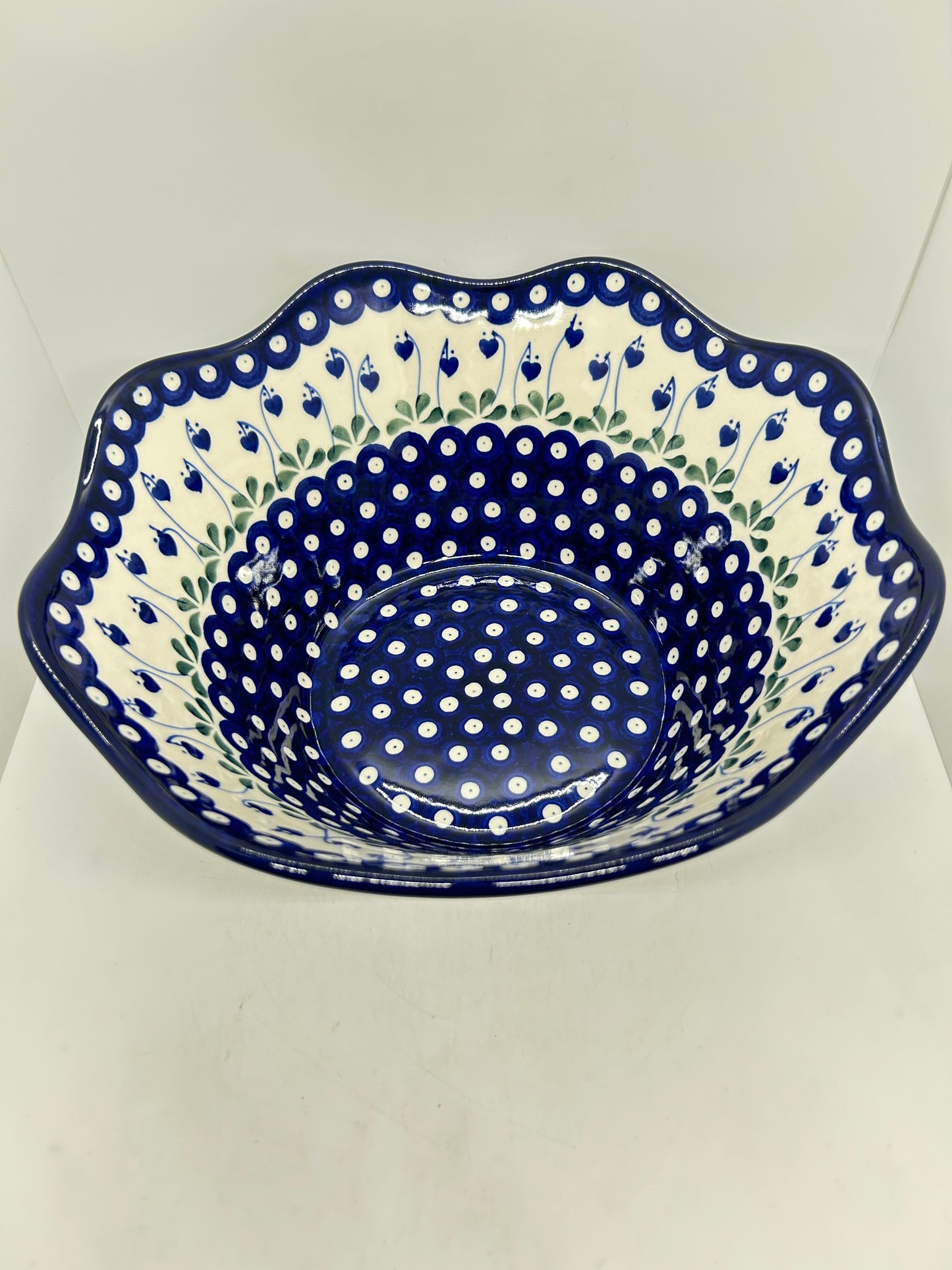 Bowl ~ Wavy Edge ~ Large ~ 12 inch ~ 377OX ~ T3!