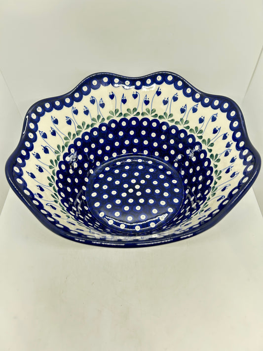 Bowl ~ Wavy Edge ~ Large ~ 12 inch ~ 377OX ~ T3!