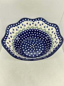 Bowl ~ Wavy Edge ~ Large ~ 12 inch ~ 377OX ~ T3!