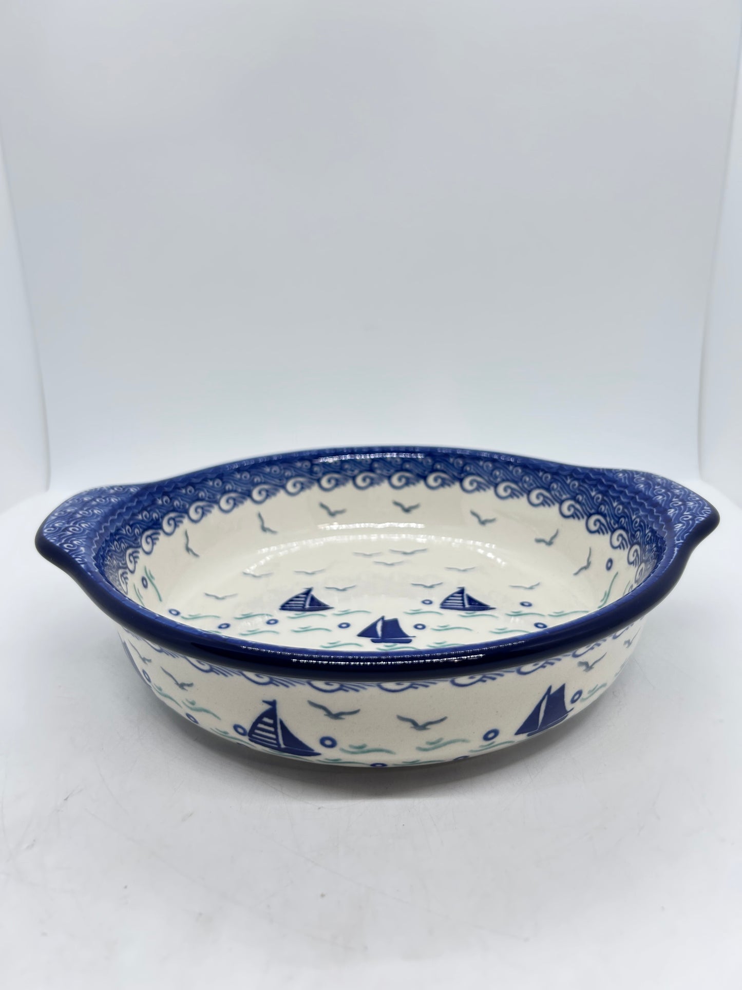 141 Baker ~ Round w/ Handles ~ 8 inch ~ 2987X ~ T3!