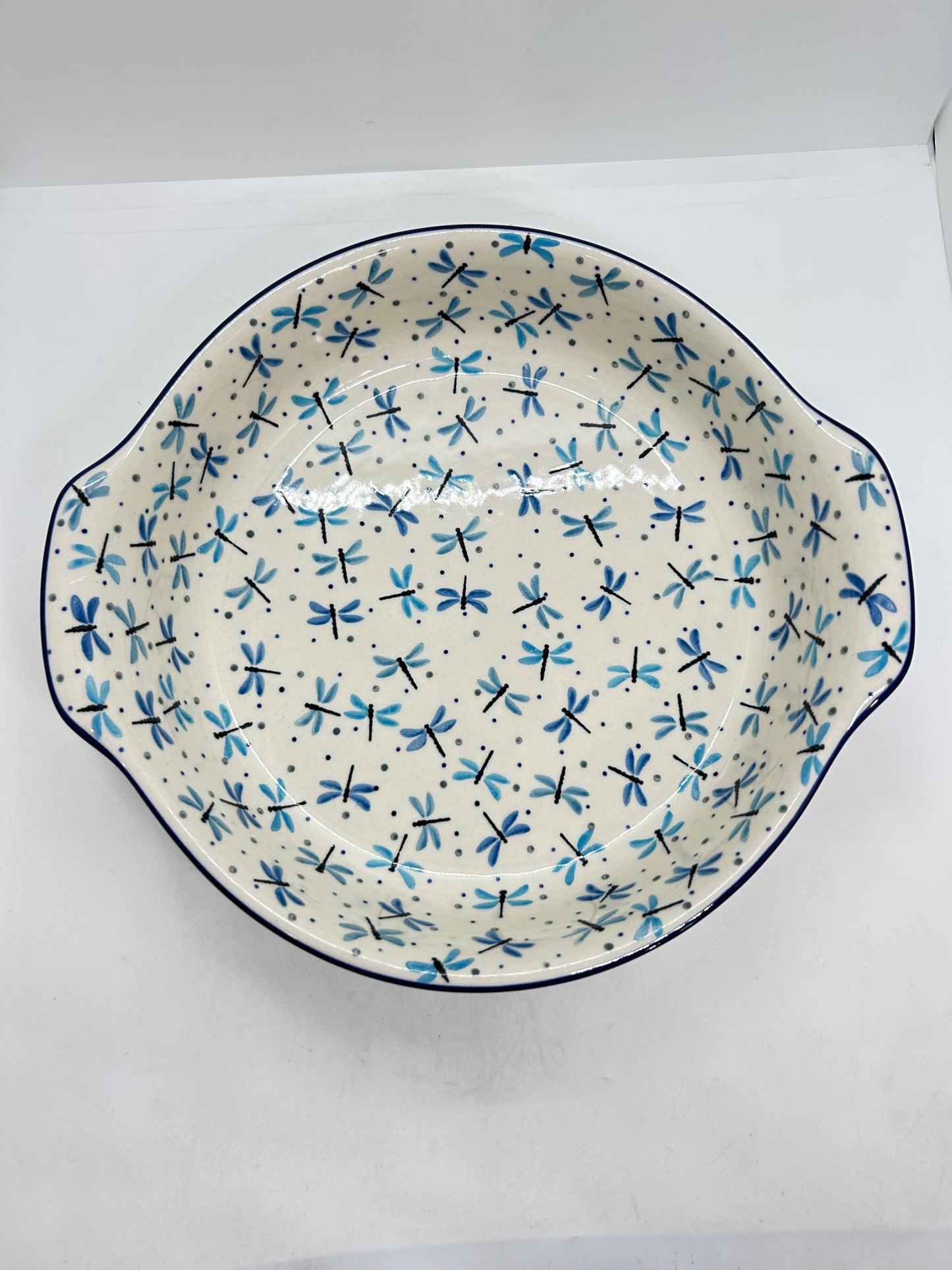 417 ~ Baker ~ Round w/ Handles ~ 10" - 2536X - T4!