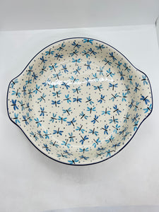417 ~ Baker ~ Round w/ Handles ~ 10" - 2536X - T4!