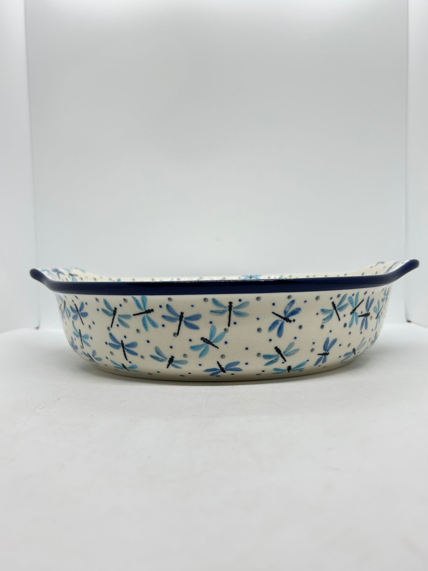 417 ~ Baker ~ Round w/ Handles ~ 10" - 2536X - T4!