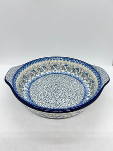 Baker ~ Round w/ Handles ~ 8 inch ~ 2829X - T4!