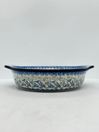 Baker ~ Round w/ Handles ~ 8 inch ~ 2829X - T4!