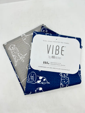 Dogs Recycled Dual-Sided Tea Towel