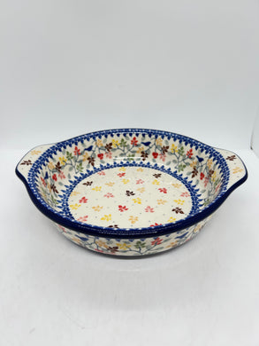 Baker ~ Round w/ Handles ~ 8 inch ~ 3208X - T4!