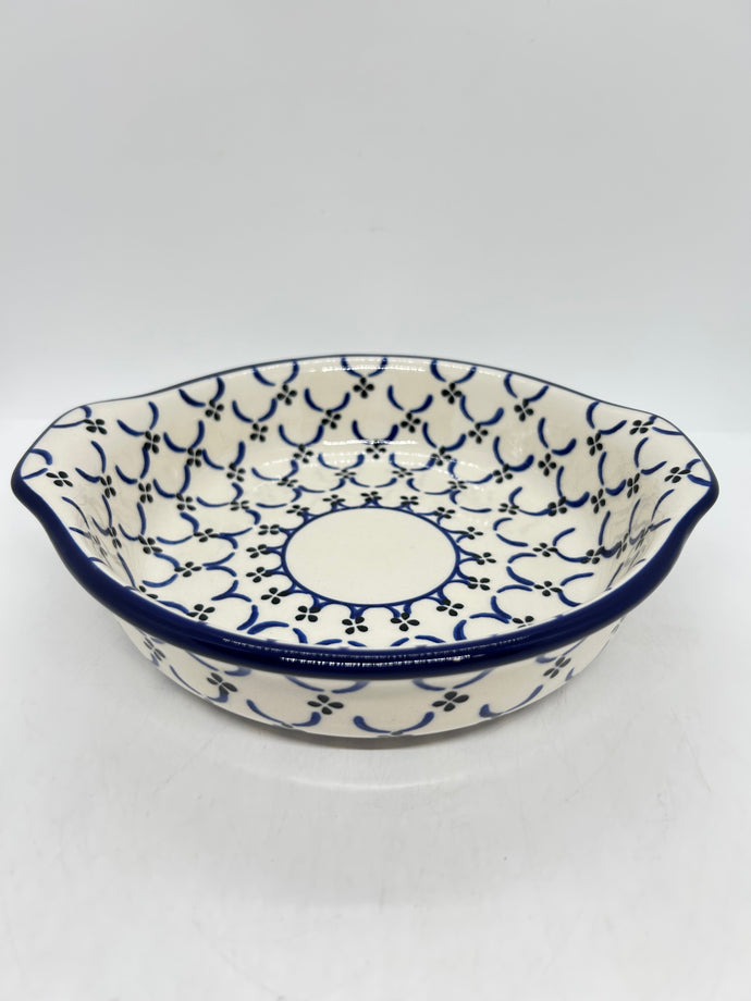 141 Baker ~ Round w/ Handles ~ 8 inch ~ 0027X ~ T3!