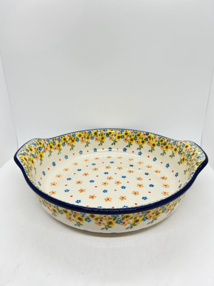 417 ~ Baker ~ Round w/ Handles ~ 10