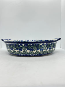 417 ~ Baker ~ Round w/ Handles ~ 10" - 1413X - T3!