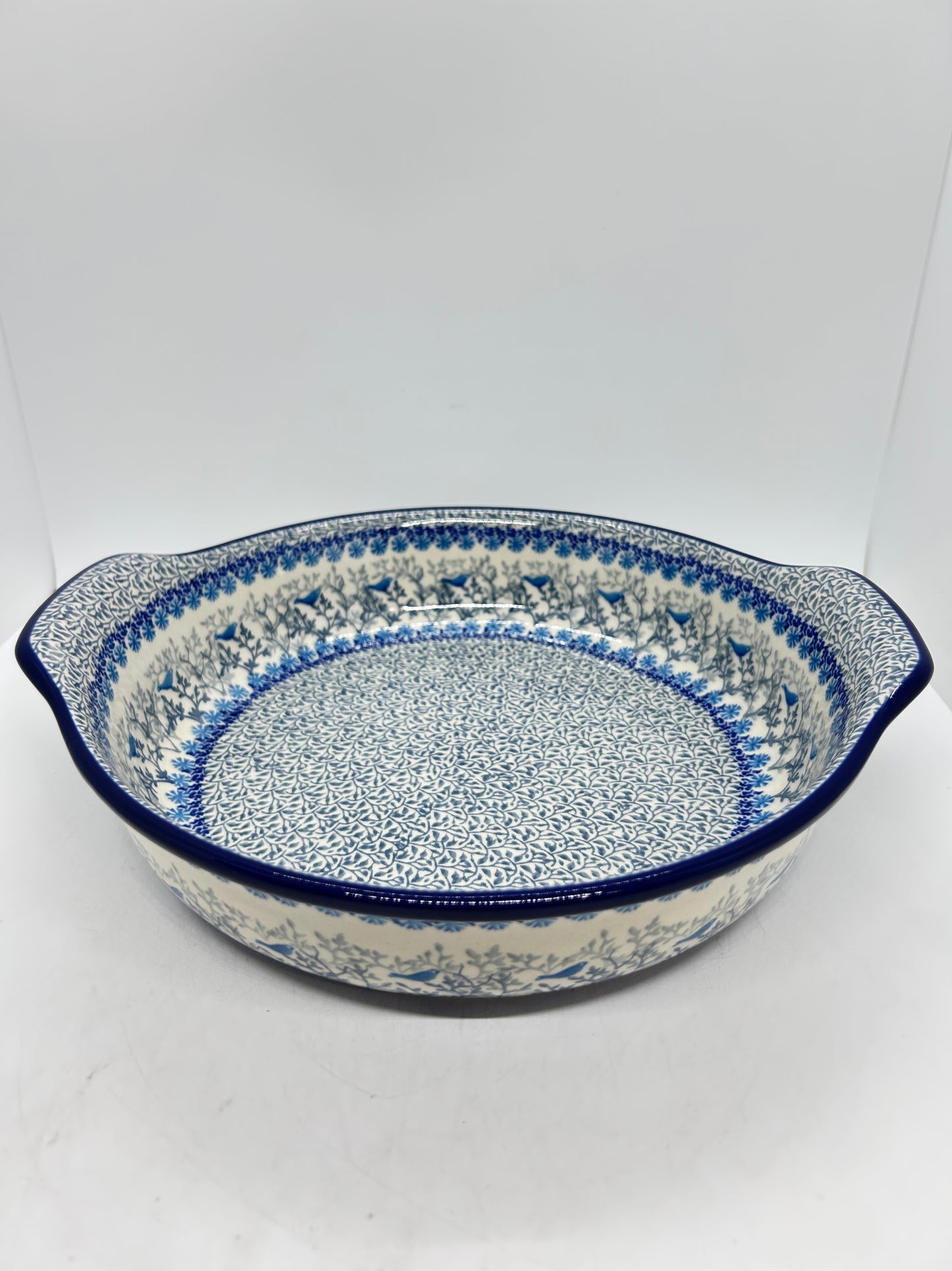 417 ~ Baker ~ Round w/ Handles ~ 10" - 2829X - T4!