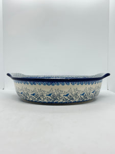 417 ~ Baker ~ Round w/ Handles ~ 10" - 2829X - T4!
