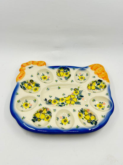 Pottery Misfit Egg Dish - U-WP3