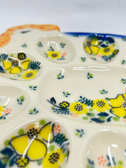 Pottery Misfit Egg Dish - U-WP3