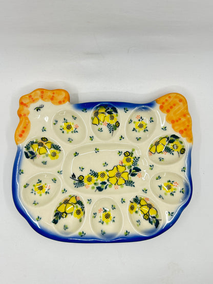 Pottery Misfit Egg Dish - U-WP3