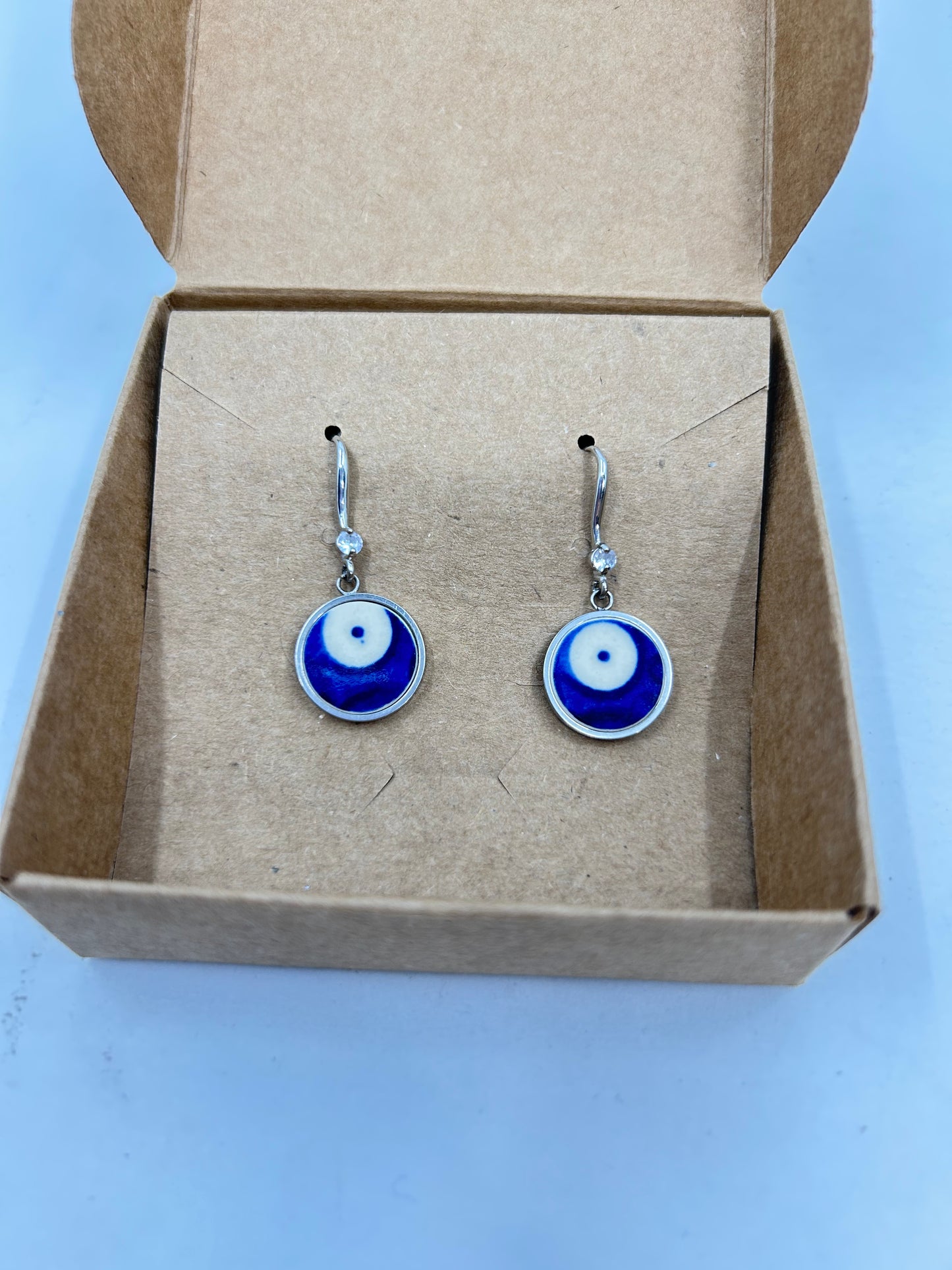 Sylvia Round Traditional Dot Open Back Earrings