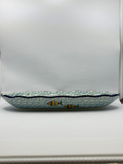 Tray ~ Scalloped Oval ~ 6.25 x 12.5 inch ~ 2540X - T4!