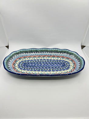 Tray ~ Scalloped Oval ~ 6.25 x 12.5 inch ~ U5198 ~ U3*