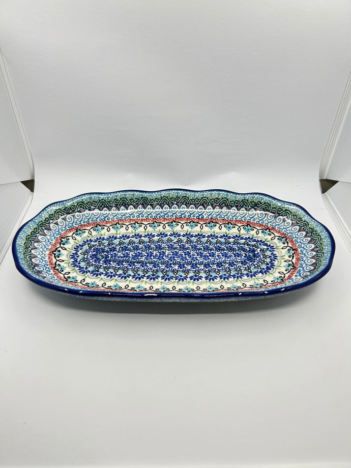 Tray ~ Scalloped Oval ~ 6.25 x 12.5 inch ~ U5198 ~ U3*