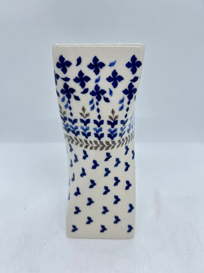 Lady Blue Twisted Vase - 005 - U3