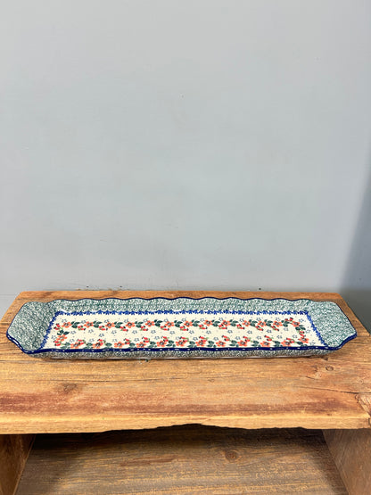 Tray ~ Scalloped Oval ~ 5.5" x 20.25" ~ 2103X - T4!