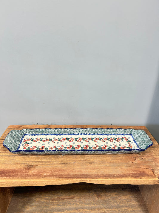 Tray ~ Scalloped Oval ~ 5.5" x 20.25" ~ 2103X - T4!