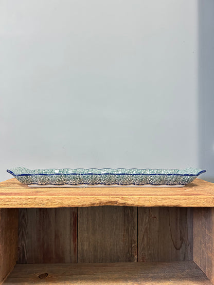 Tray ~ Scalloped Oval ~ 5.5" x 20.25" ~ 2103X - T4!