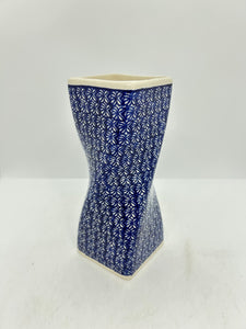 Lady Blue Twisted Vase - 007 - U3