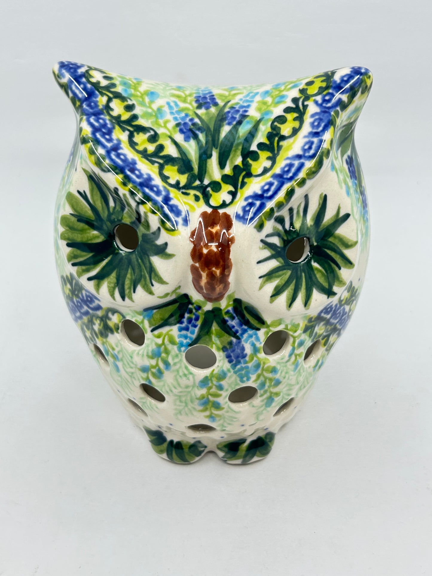 Owl Candle Holder - Green Eyes - U#1