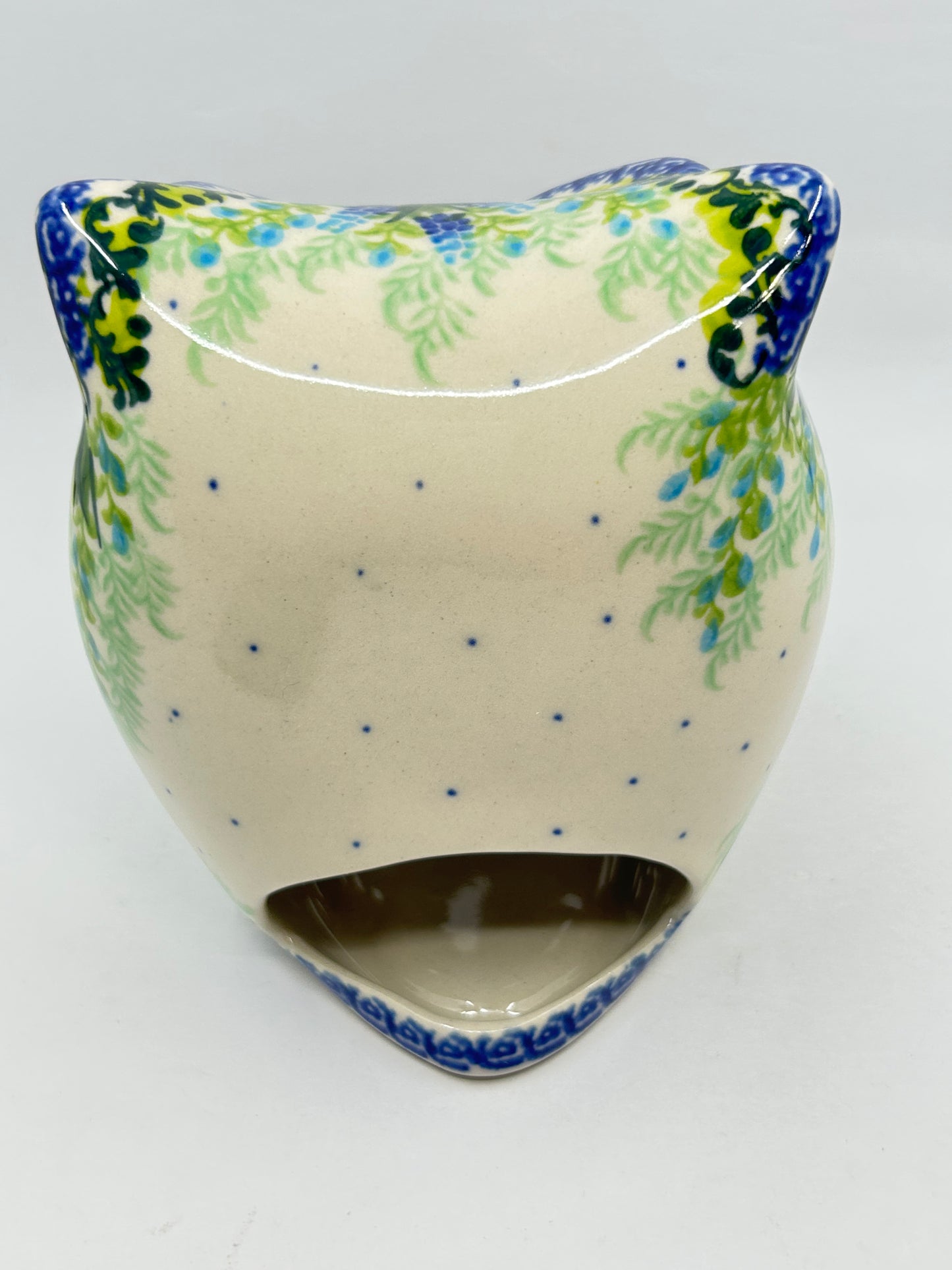 Owl Candle Holder - Green Eyes - U#1