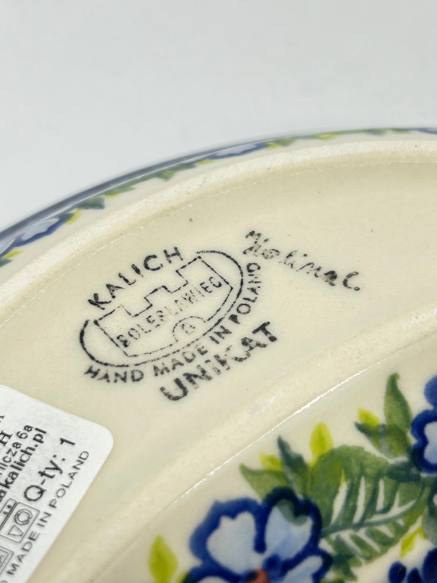 Kalich Moon Bowl - Blue Violets - U