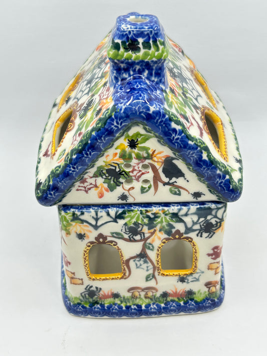 Large House Luminary - Fall with Cat - A1