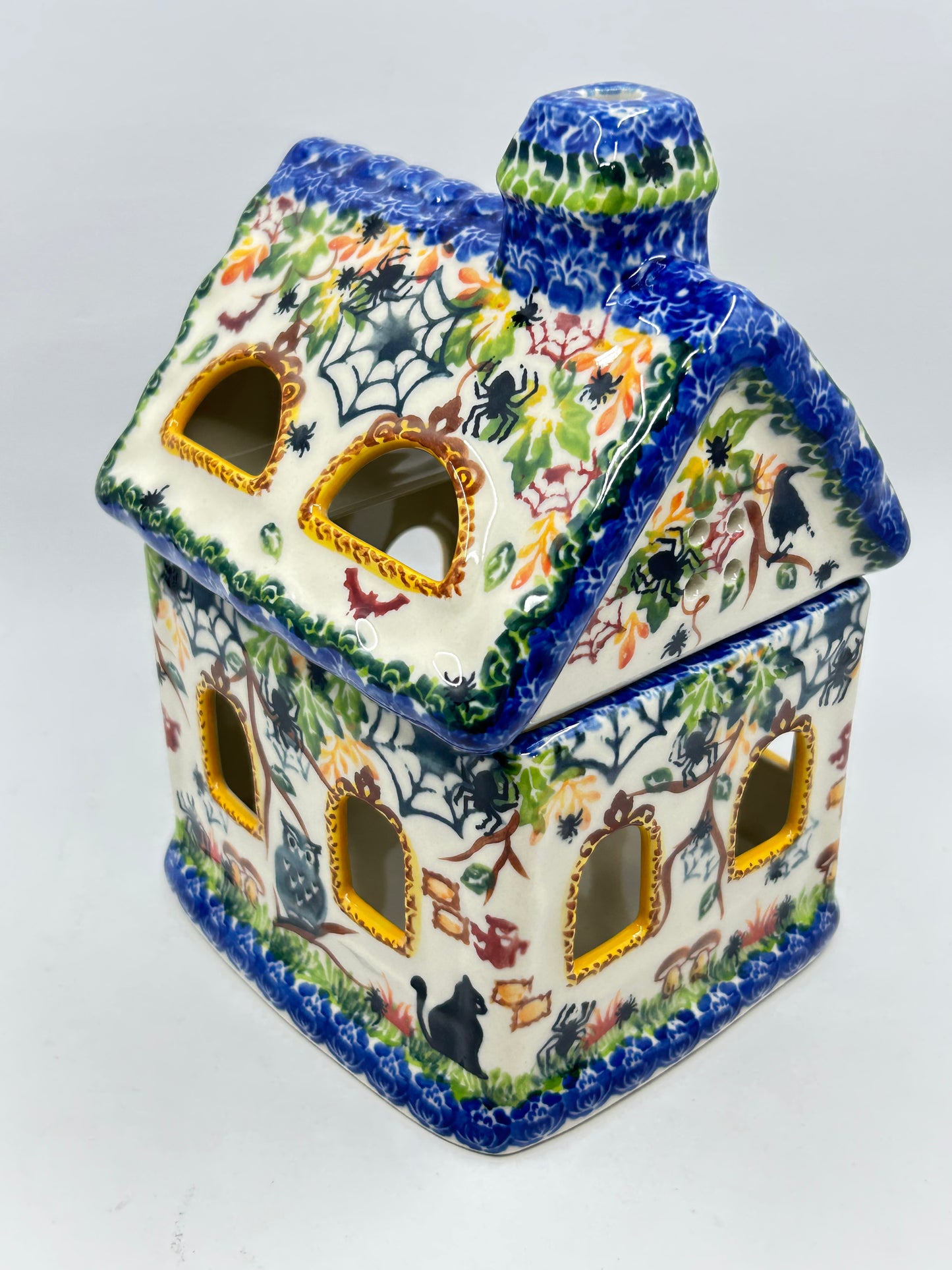 Large House Luminary - Fall with Cat - A1