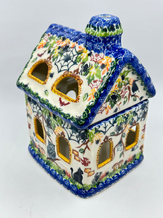 Large House Luminary - Fall with Cat - A1