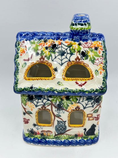 Large House Luminary - Fall with Cat - A1