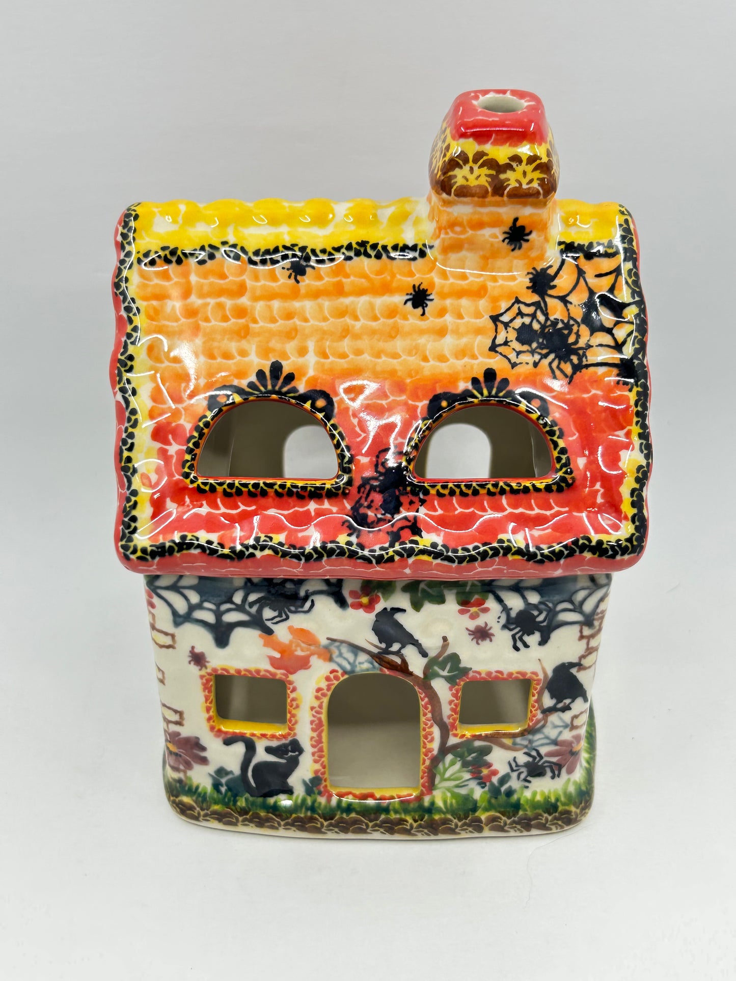 Large House Luminary - Crow and Cat - A1