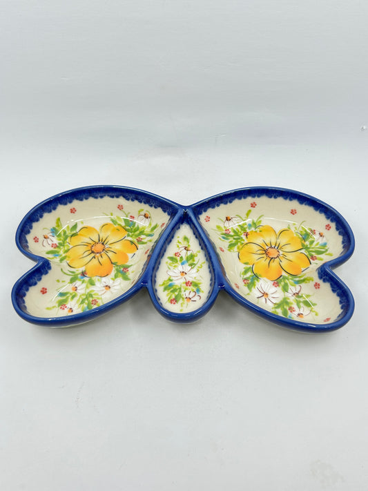 Butterfly Bowl - Yellow Floral - A2