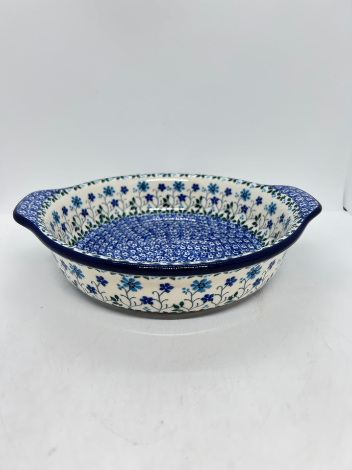 Baker ~ Round w/ Handles ~ 8 inch ~ 2785X - T4!