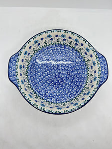 Baker ~ Round w/ Handles ~ 8 inch ~ 2785X - T4!