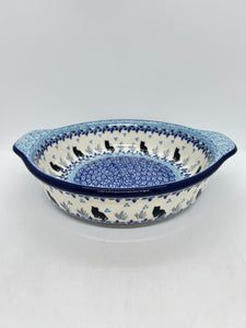 Baker ~ Round w/ Handles ~ 8 inch ~ 2855X - T4!