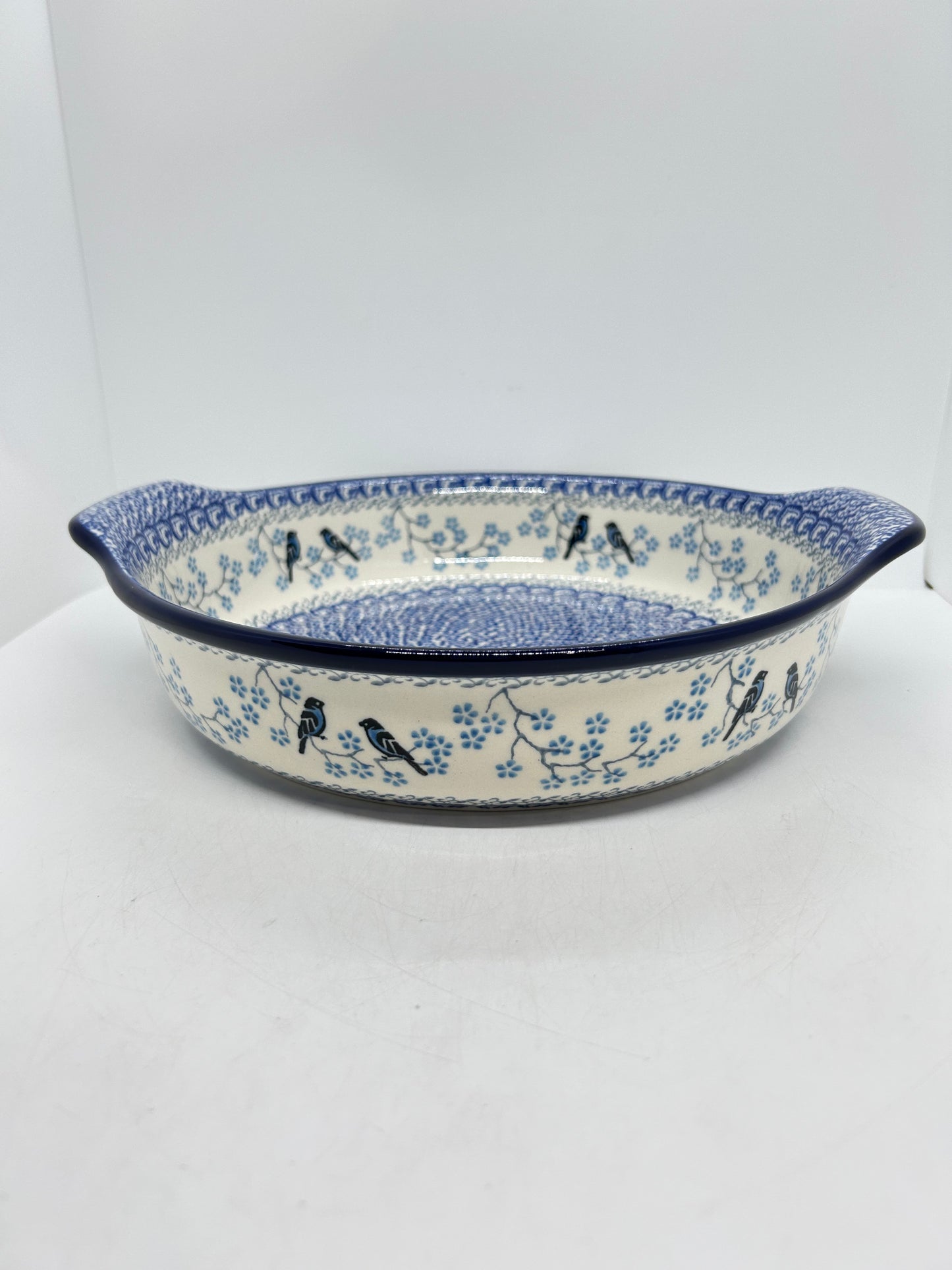 417 ~ Baker ~ Round w/ Handles ~ 10" - 2805X - T4!