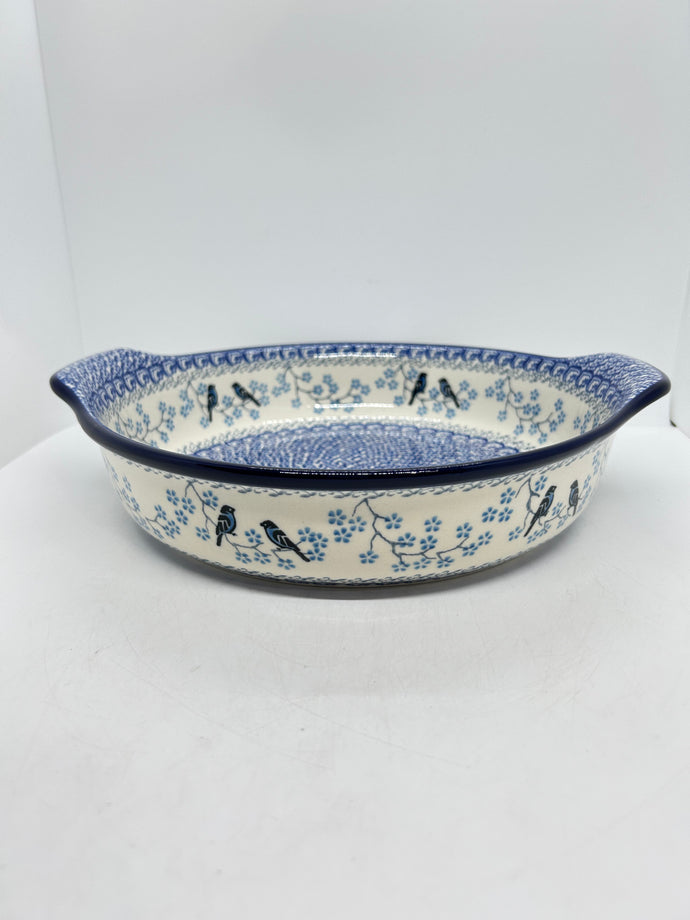 417 ~ Baker ~ Round w/ Handles ~ 10