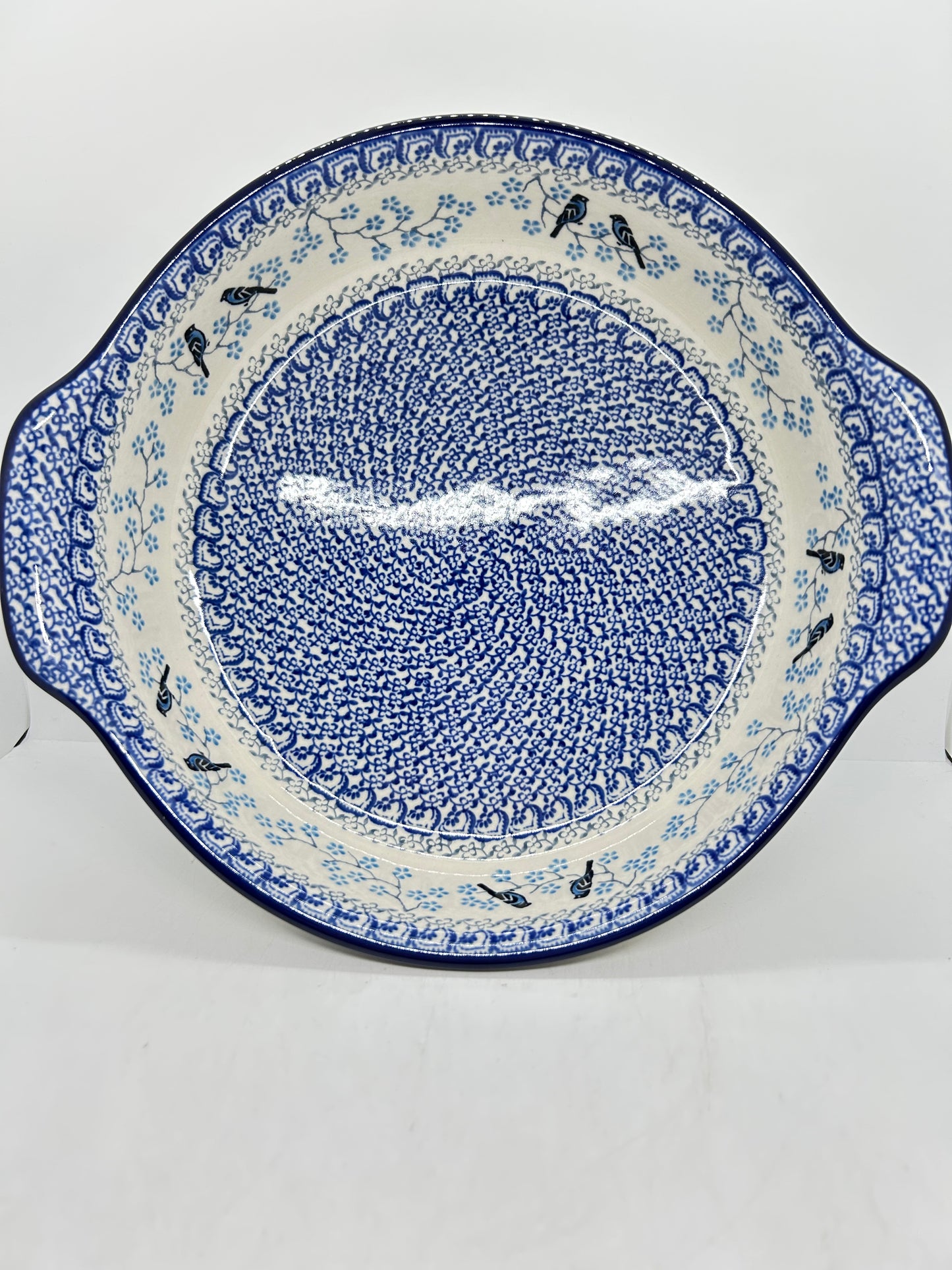417 ~ Baker ~ Round w/ Handles ~ 10" - 2805X - T4!